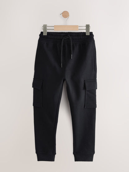Dsiney Kidz - Black Slim Fit Cargo Rich Joggers (3-16yrs) image 1