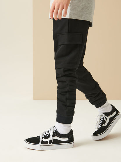 Dsiney Kidz - Black Slim Fit Cargo Rich Joggers (3-16yrs) image 2