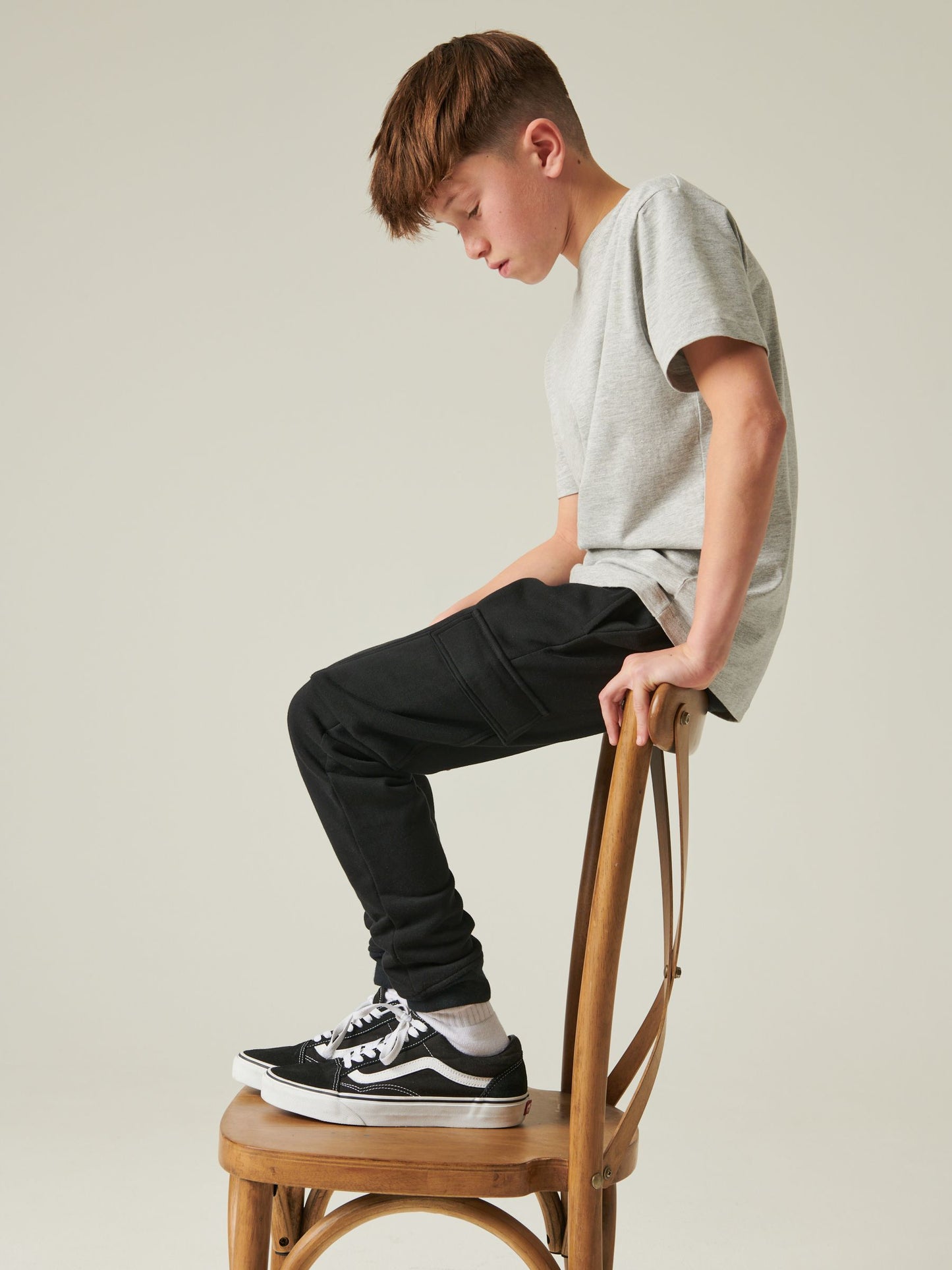 Dsiney Kidz - Black Slim Fit Cargo Rich Joggers (3-16yrs) image 4