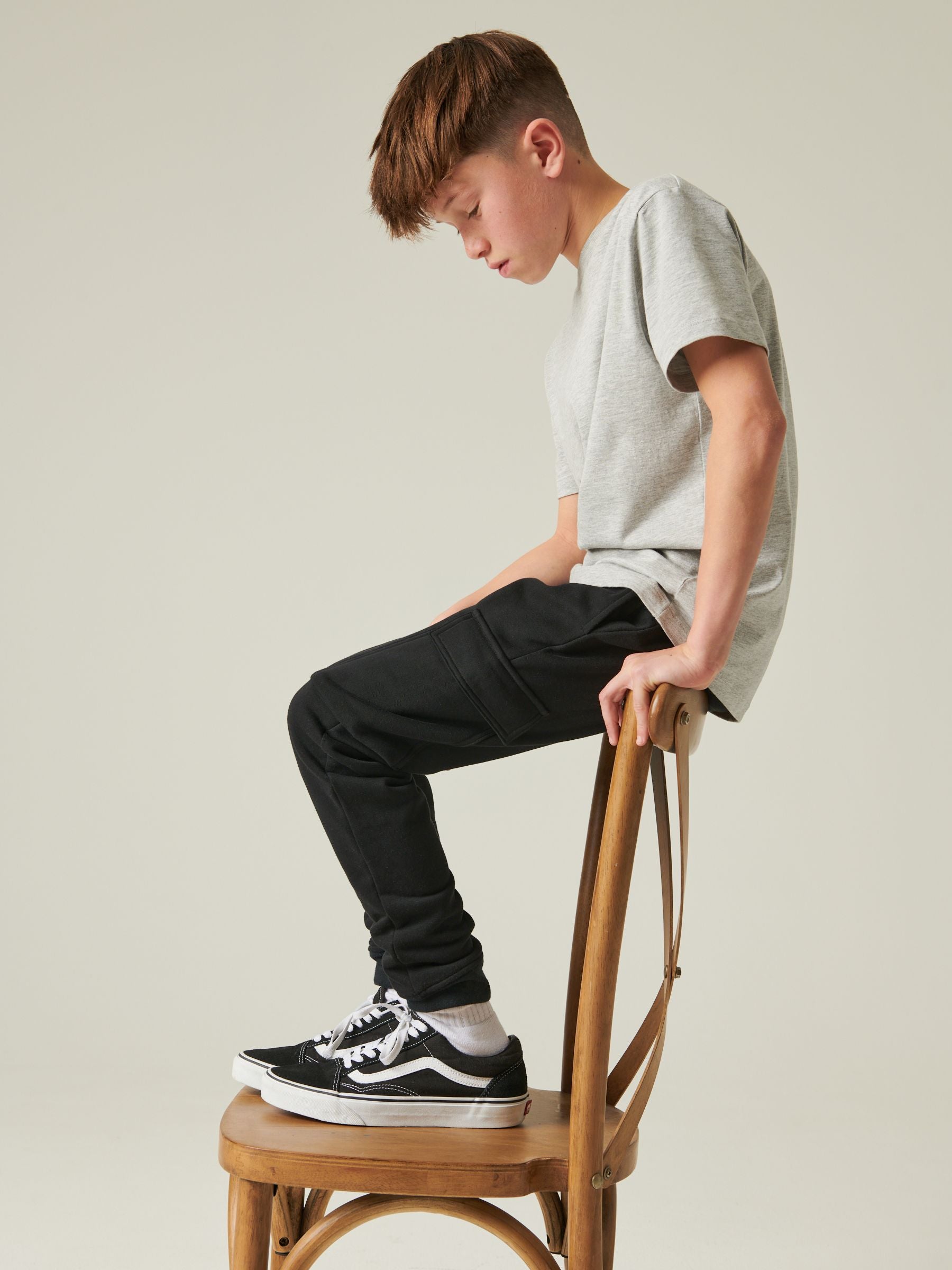 Dsiney Kidz - Black Slim Fit Cargo Rich Joggers (3-16yrs) image 4