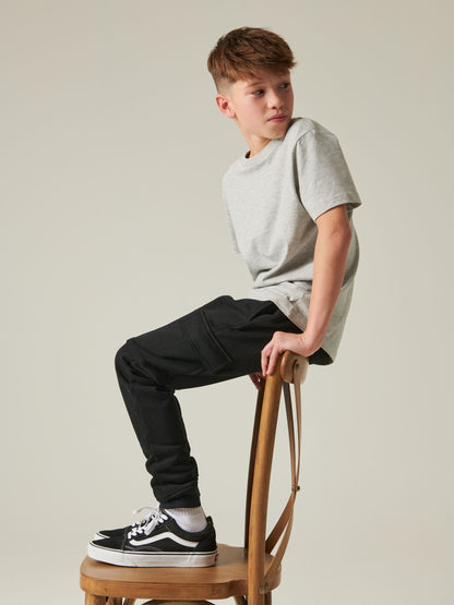 Dsiney Kidz - Black Slim Fit Cargo Rich Joggers (3-16yrs) image 5