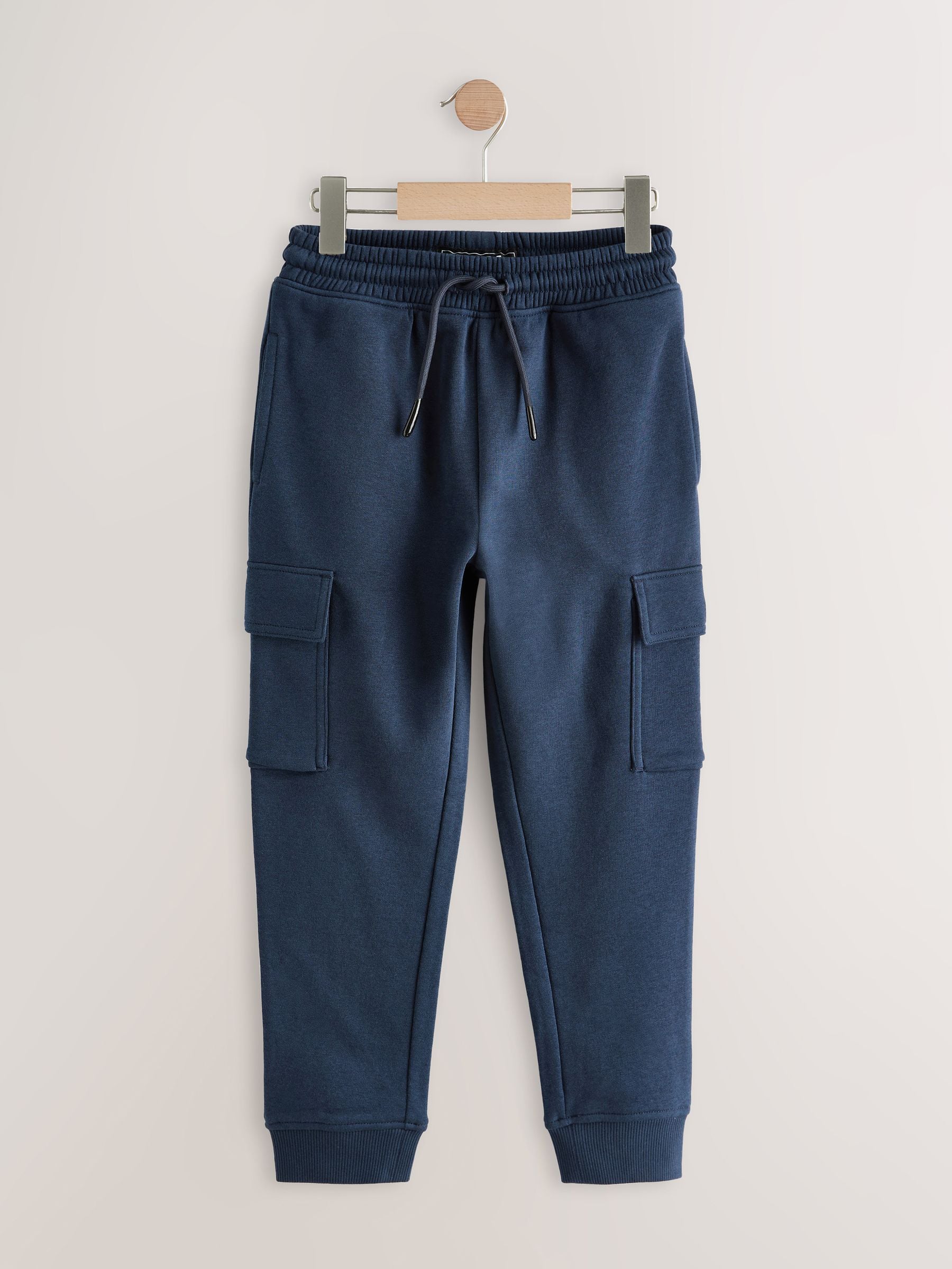 Dsiney Kidz - Navy Blue Slim Fit Cargo Rich Joggers (3-16yrs) image 1