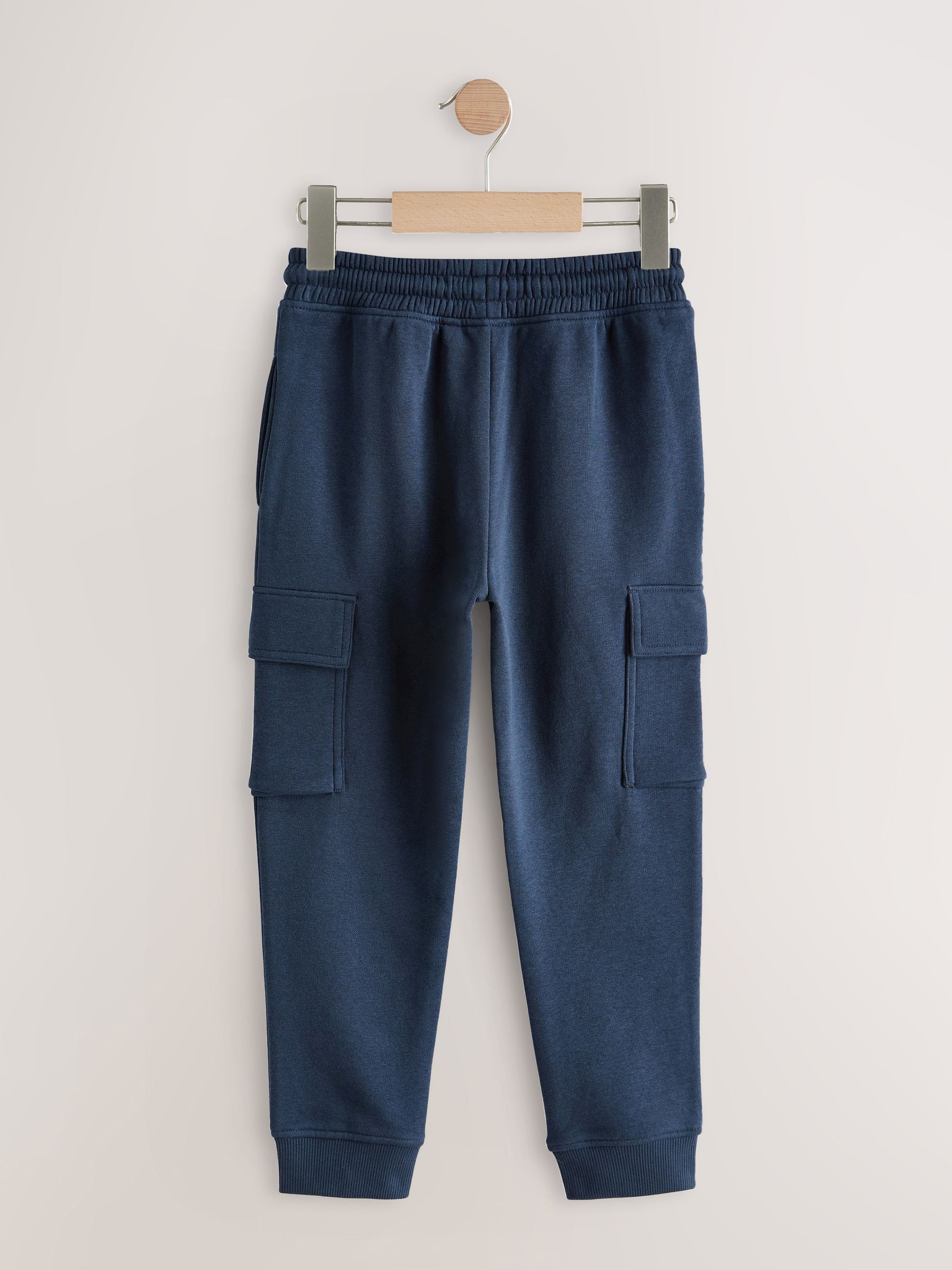 Dsiney Kidz - Navy Blue Slim Fit Cargo Rich Joggers (3-16yrs) image 2