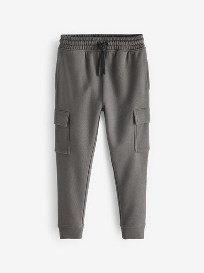 Dsiney Kidz - Charcoal Grey Slim Fit Cargo Rich Joggers (3-16yrs) image 1