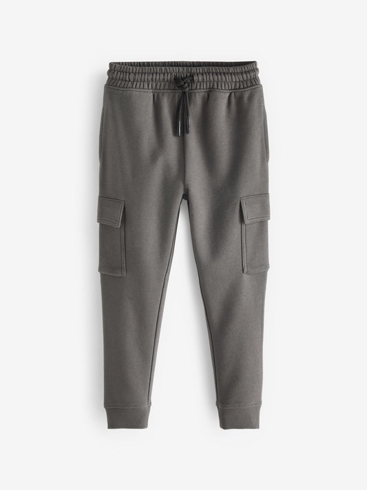 Dsiney Kidz - Charcoal Grey Slim Fit Cargo Rich Joggers (3-16yrs) image 1