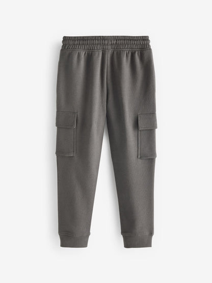 Dsiney Kidz - Charcoal Grey Slim Fit Cargo Rich Joggers (3-16yrs) image 2