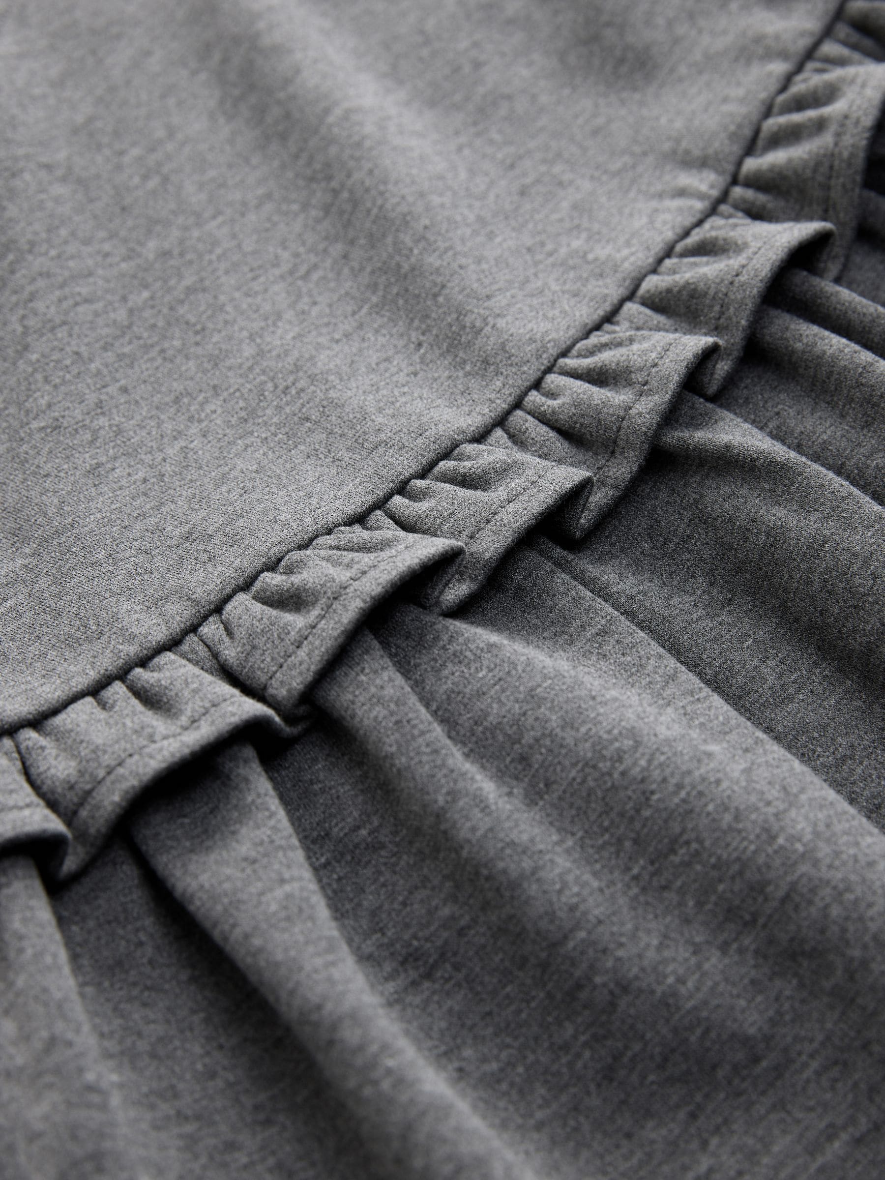 Grey Jersey Stretch Frill School Pinafor (3-14yrs) image 7