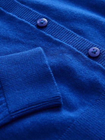 Dsiney Kidz - Blue Cotton Rich Frill Shoulder School Cardigan (3-16yrs) image 8