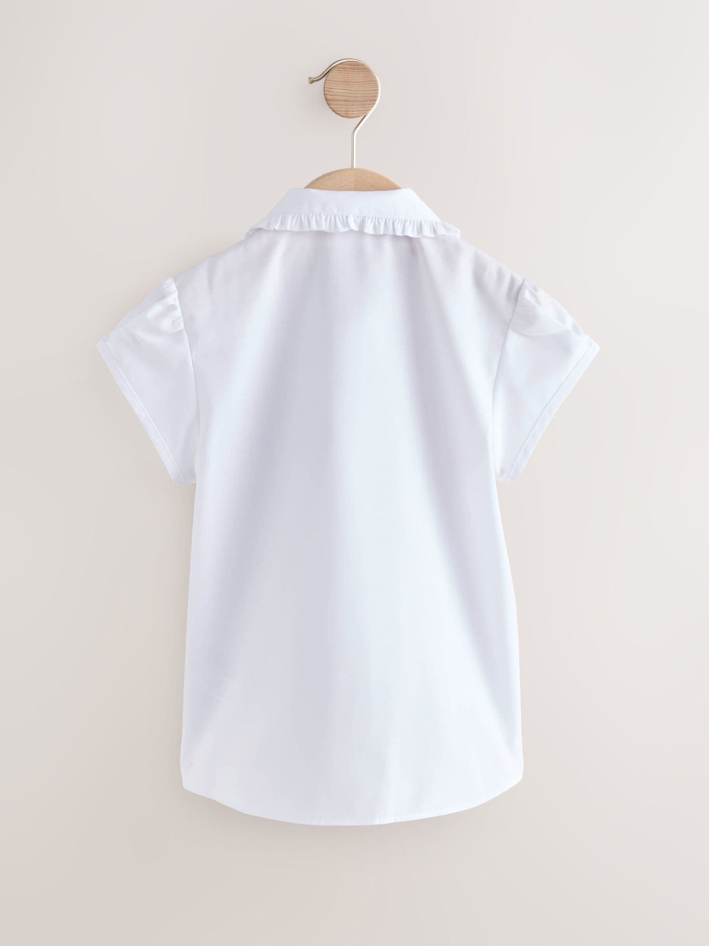 Dsiney Kidz - White Girls Short Sleeve Ruffle Collar School Shirt (3-15yrs) image 7