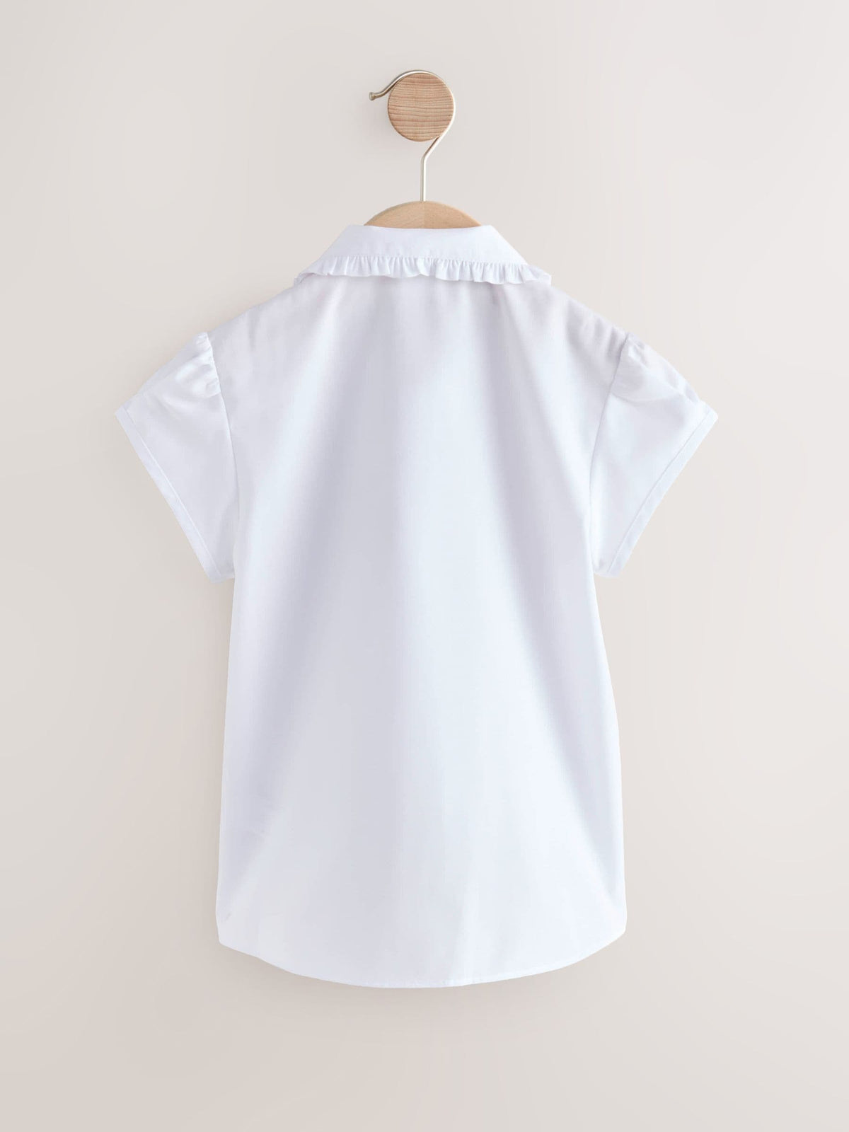 Dsiney Kidz - White Girls Short Sleeve Ruffle Collar School Shirt (3-15yrs) image 7