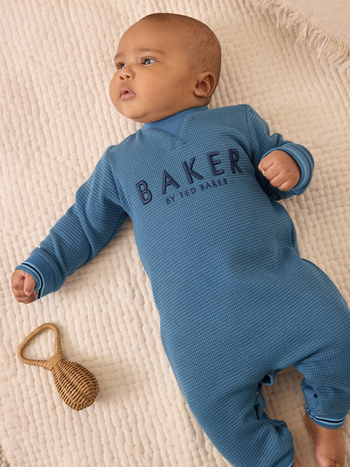 Baker by Ted Baker Textured Long Sleeve Romper image 1