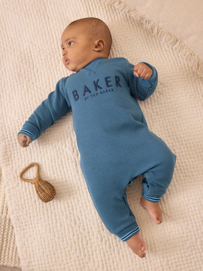 Baker by Ted Baker Textured Long Sleeve Romper image 2