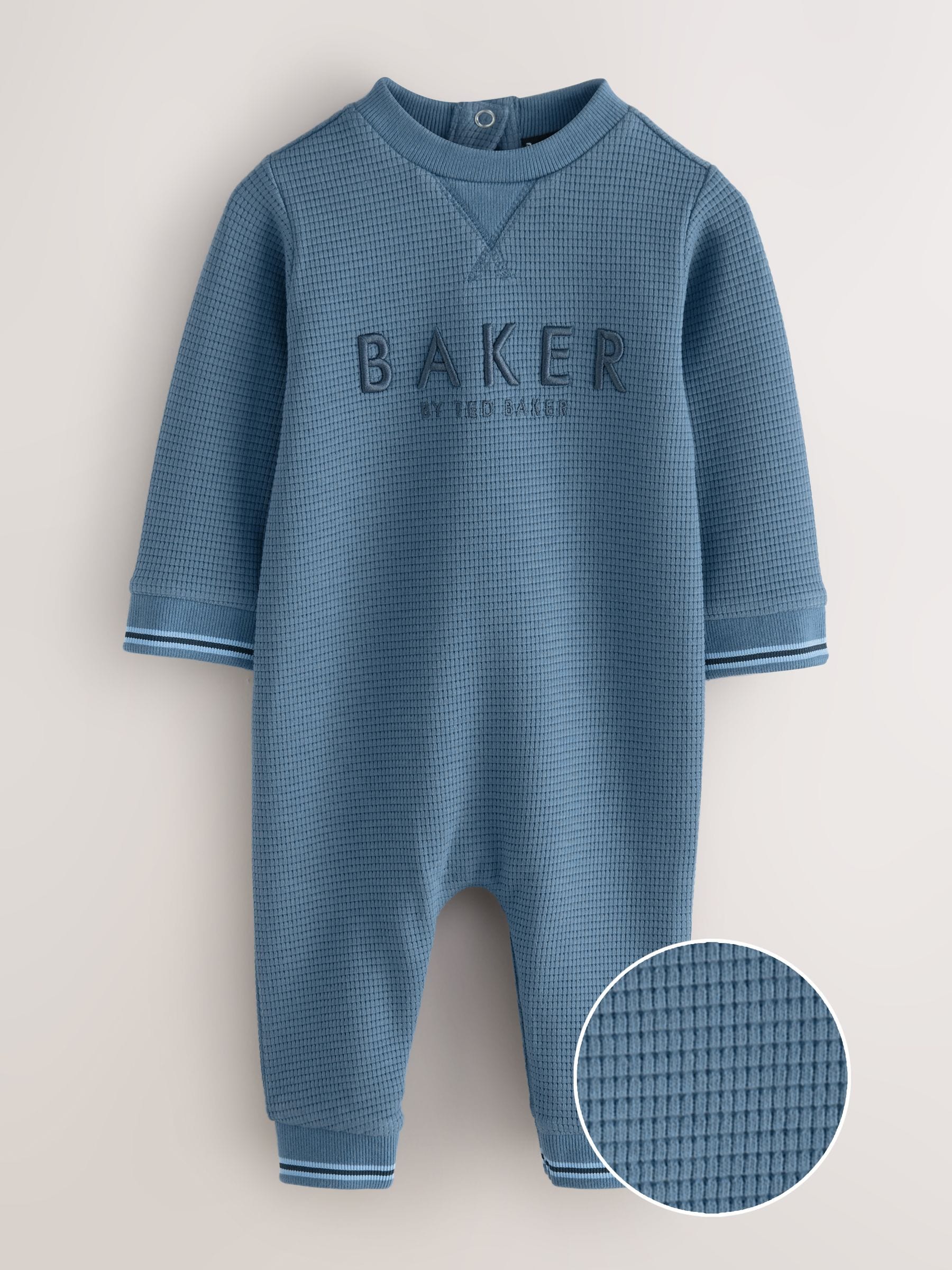 Baker by Ted Baker Textured Long Sleeve Romper image 6