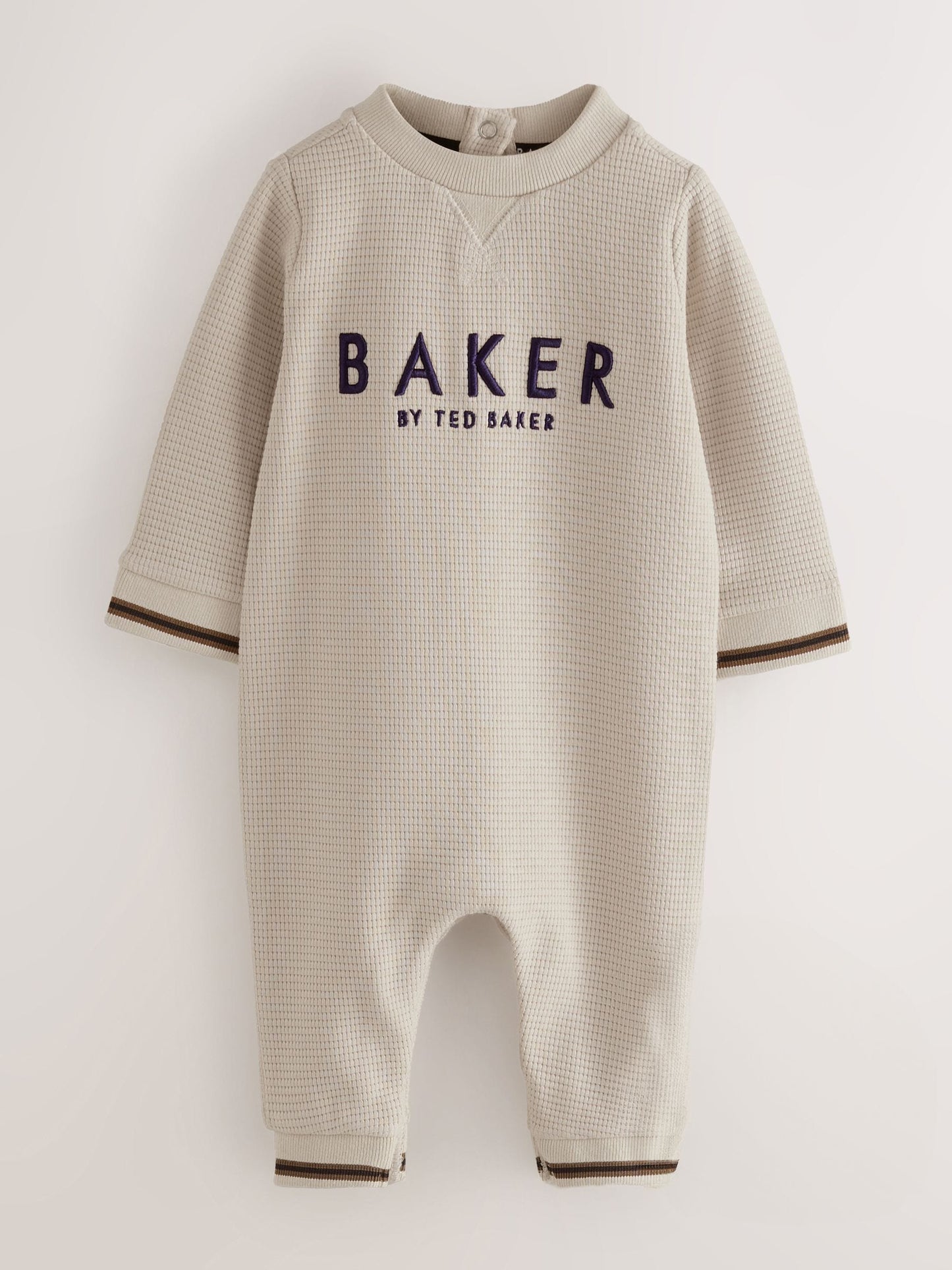 Baker by Ted Baker Textured Long Sleeve Romper image 1