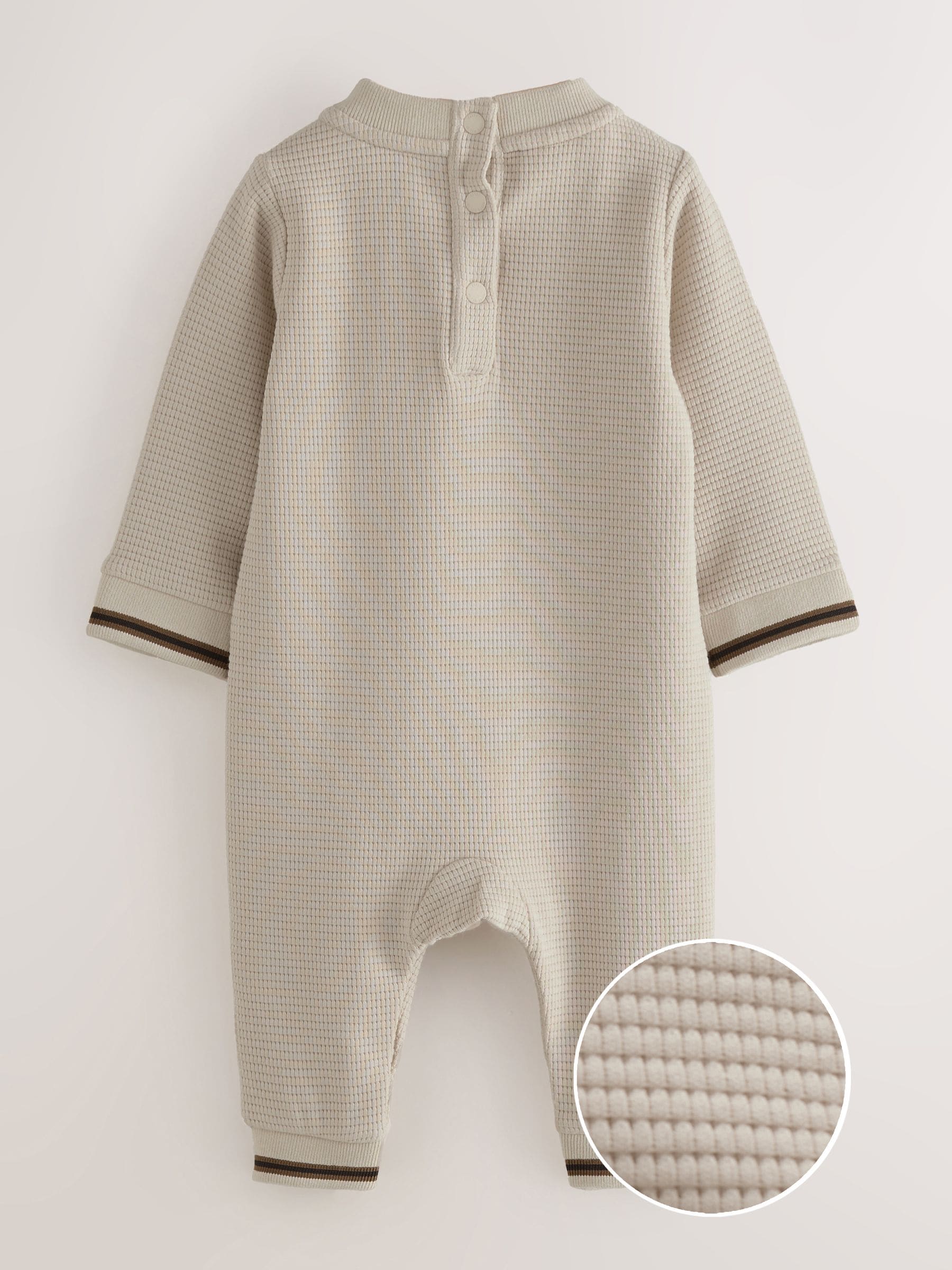 Baker by Ted Baker Textured Long Sleeve Romper image 2