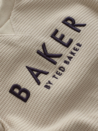Baker by Ted Baker Textured Long Sleeve Romper image 5