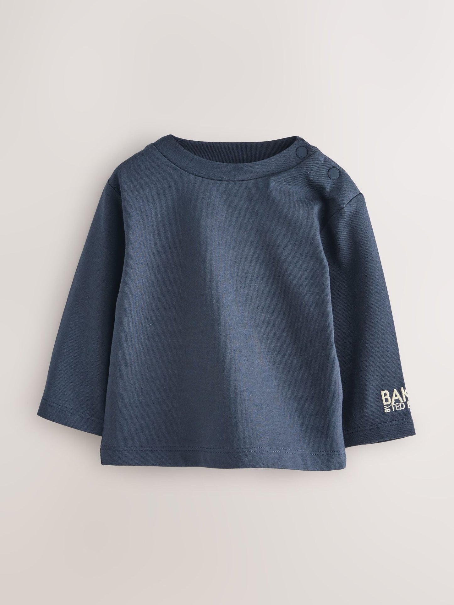 Baker by Ted Baker Long Sleeve T-Shirt and Striped Dungarees Set