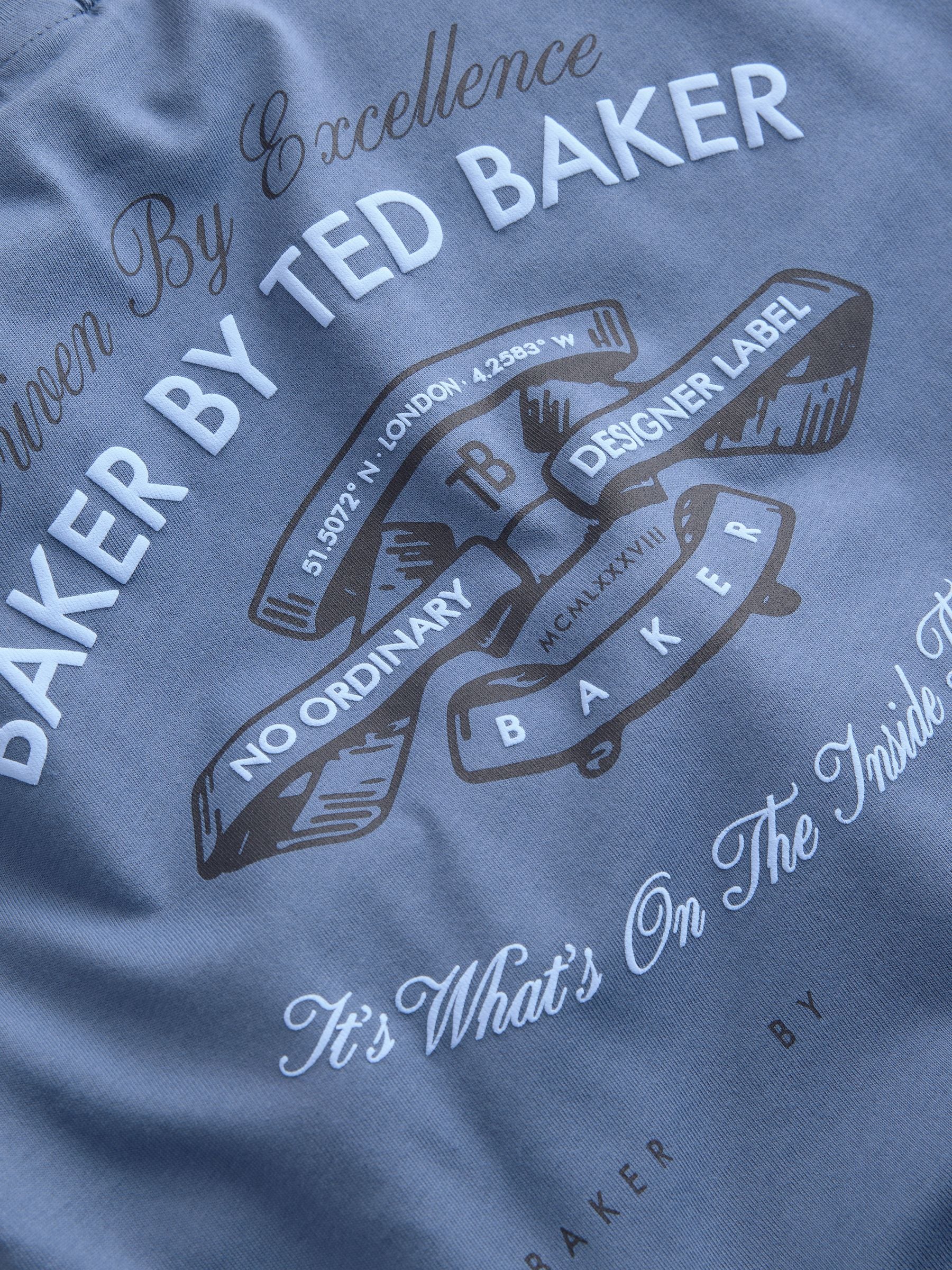 Dsiney Kidz - Baker by Ted Baker Oversized Blue T-Shirt and Shorts Set image 10