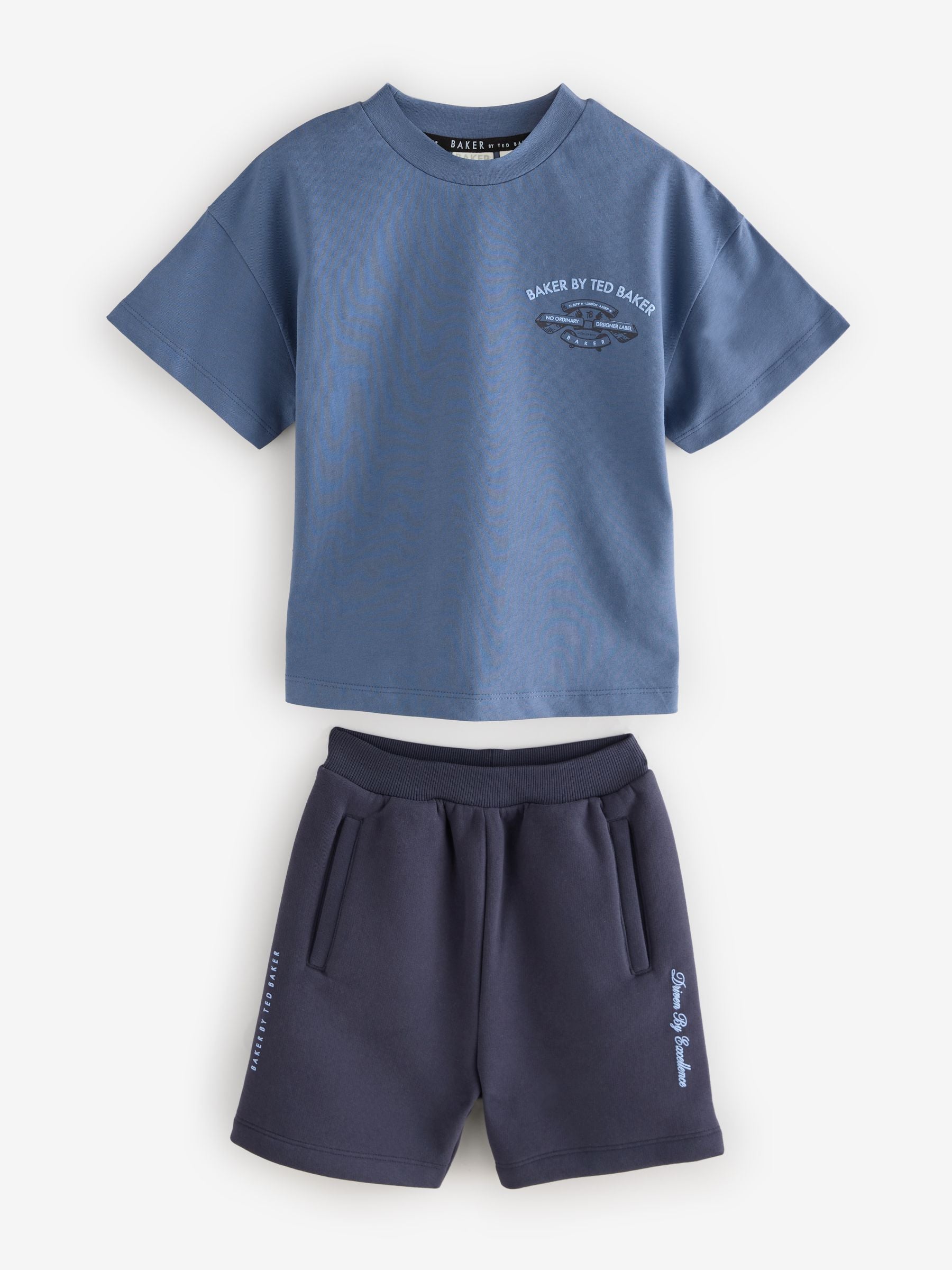 Dsiney Kidz - Baker by Ted Baker Oversized Blue T-Shirt and Shorts Set image 7