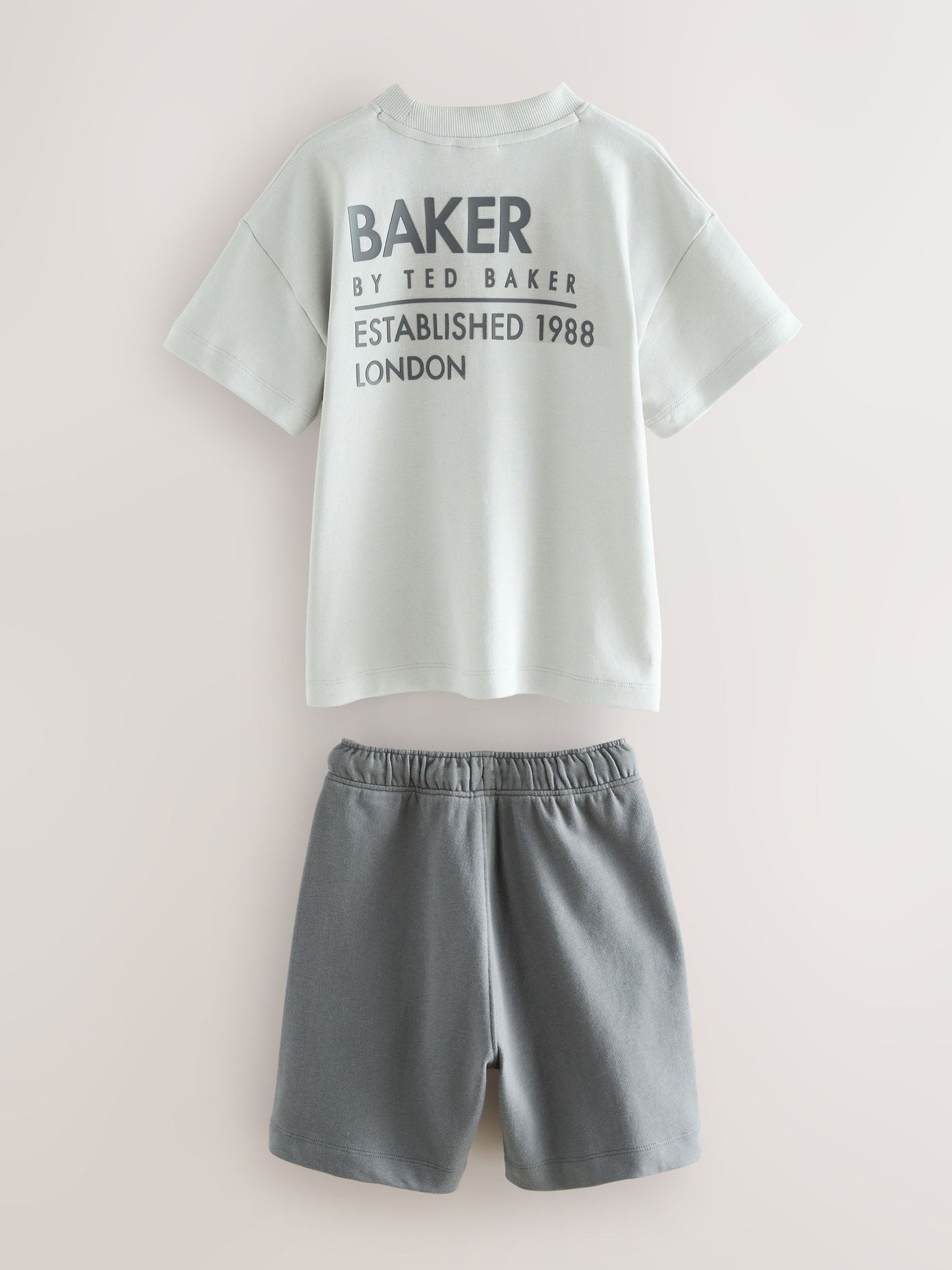 Baker by Ted Baker Oversized Tonal Graphic T-Shirt and Shorts Set image 10