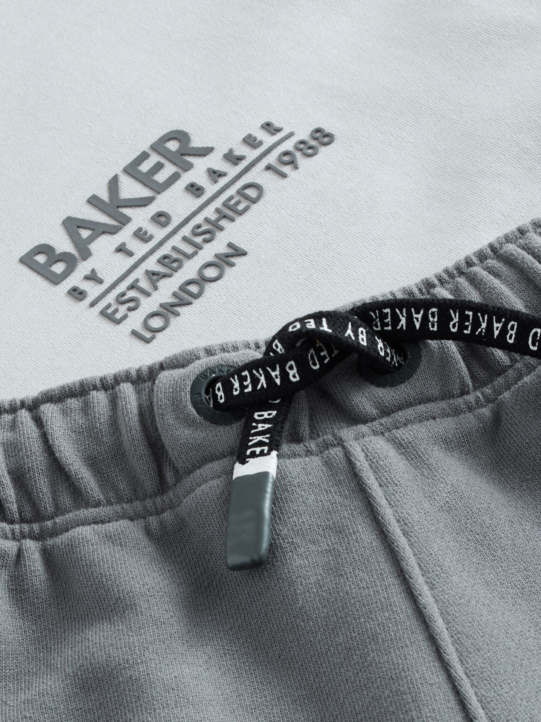 Baker by Ted Baker Oversized Tonal Graphic T-Shirt and Shorts Set image 11