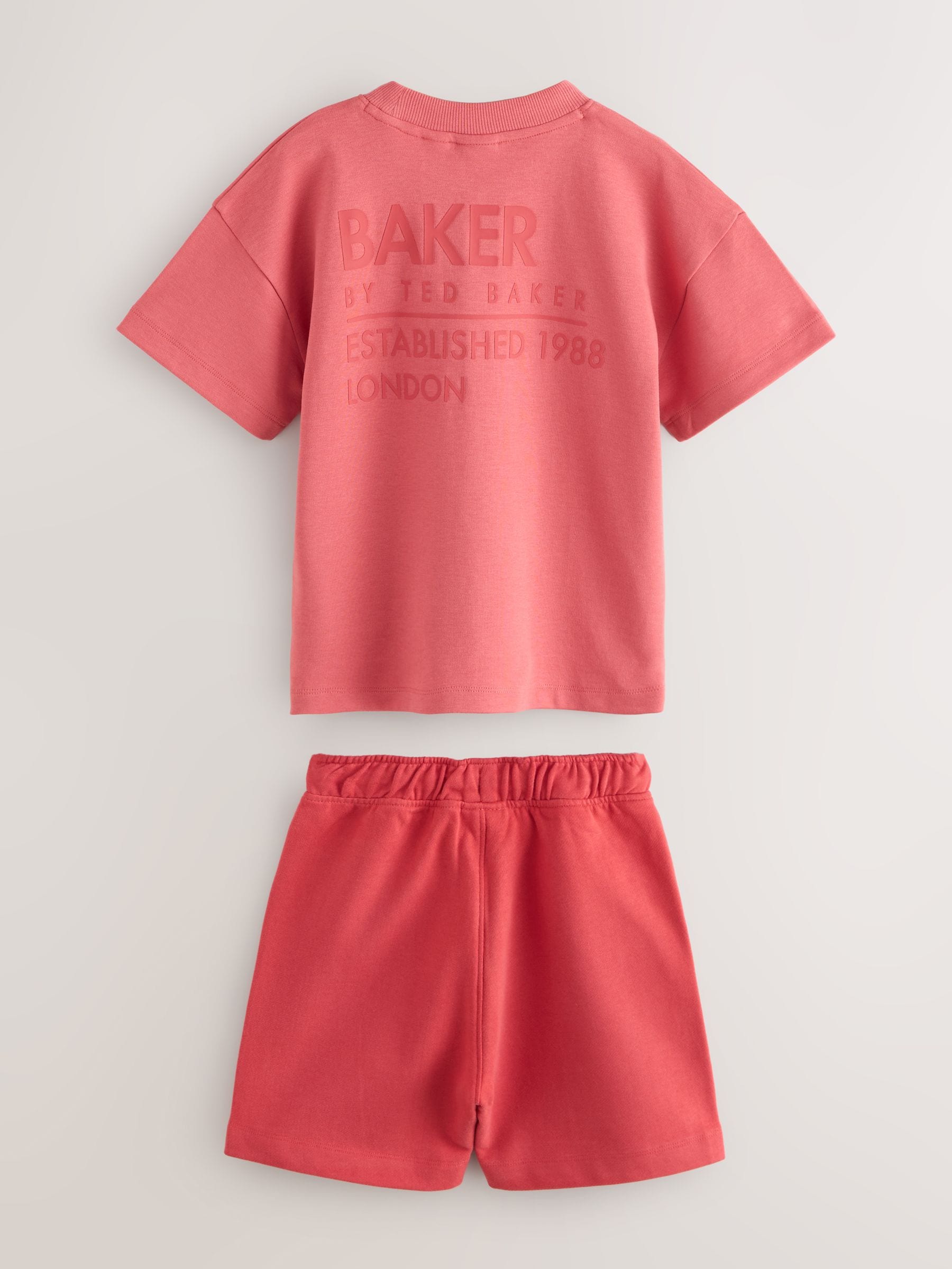Baker by Ted Baker Oversized Tonal Graphic T-Shirt and Shorts Set image 10