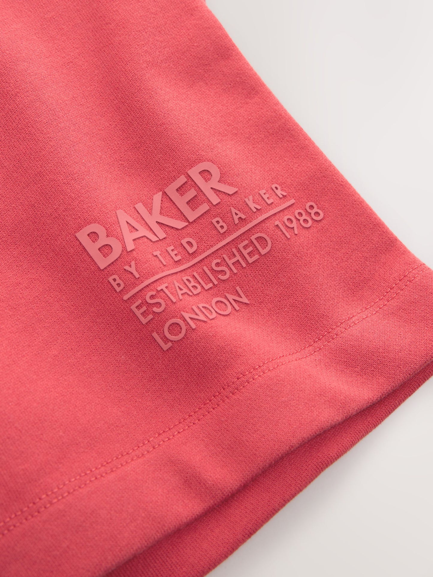 Baker by Ted Baker Oversized Tonal Graphic T-Shirt and Shorts Set image 12