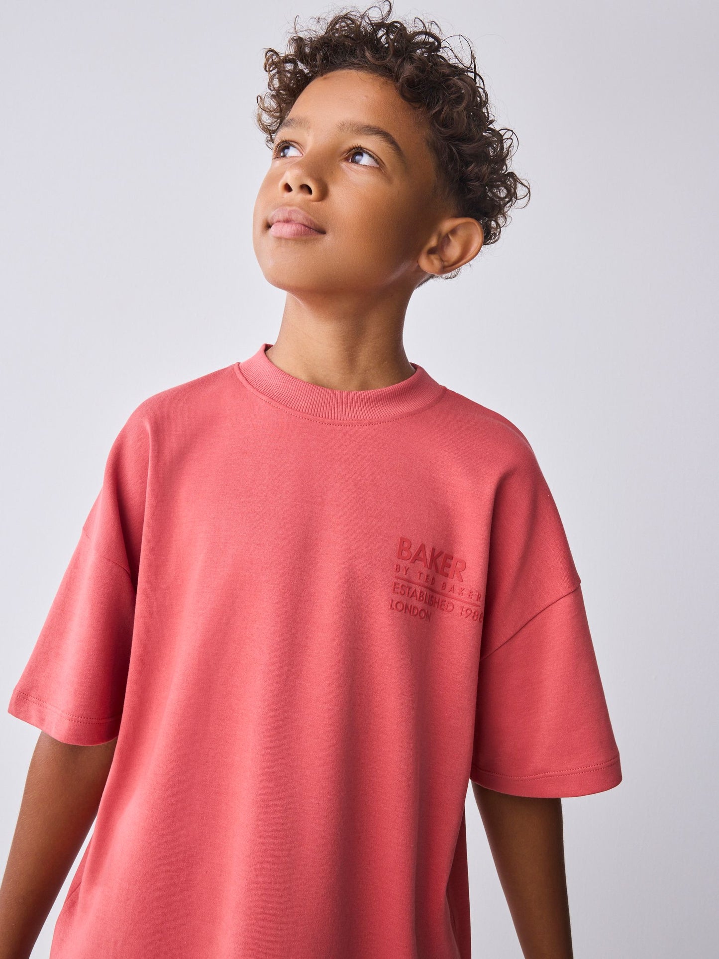 Baker by Ted Baker Oversized Tonal Graphic T-Shirt and Shorts Set image 5