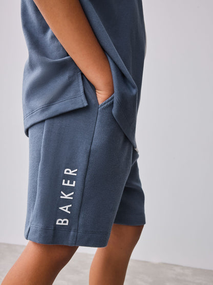 Baker by Ted Baker Colourblock Varsity T-Shirt and Shorts Set image 4