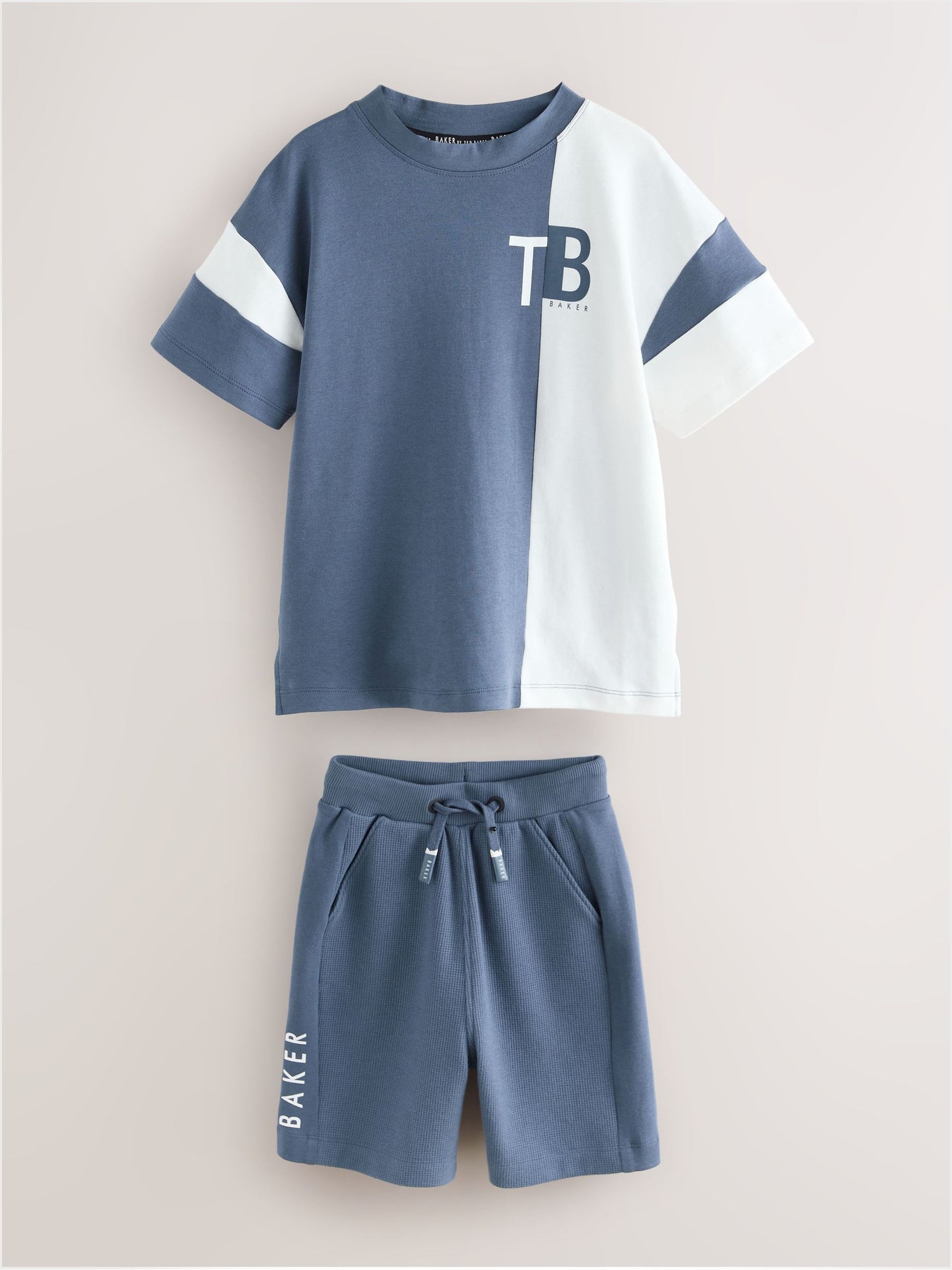 Baker by Ted Baker Colourblock Varsity T-Shirt and Shorts Set image 7