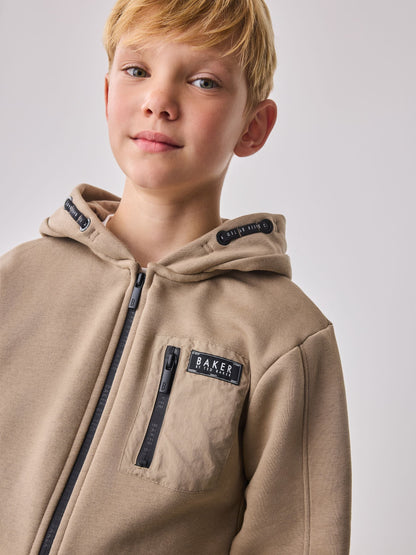 Baker by Ted Baker Zip Through Hoodie T-Shirt And Joggers 3 Piece Set