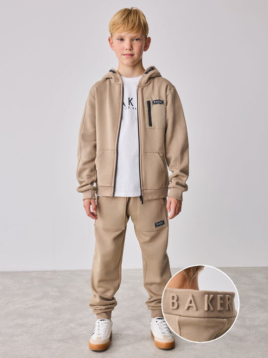 Baker by Ted Baker Zip Through Hoodie T-Shirt And Joggers 3 Piece Set