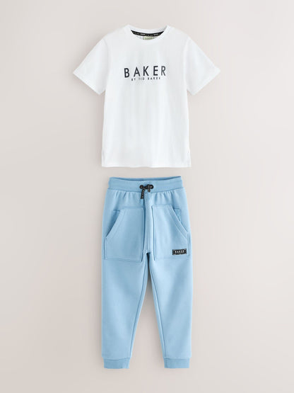 Baker by Ted Baker Zip Through Hoodie T-Shirt And Joggers 3 Piece Set