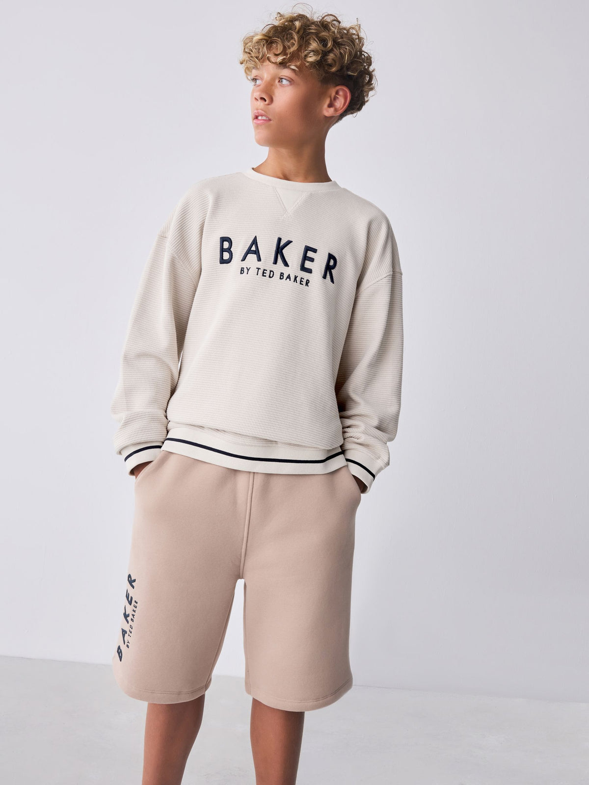 Baker by Ted Baker Textured Sweatshirt and Short Set - image 1