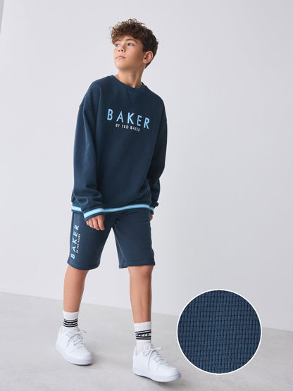 Baker by Ted Baker Textured Sweatshirt and Short Set image 1