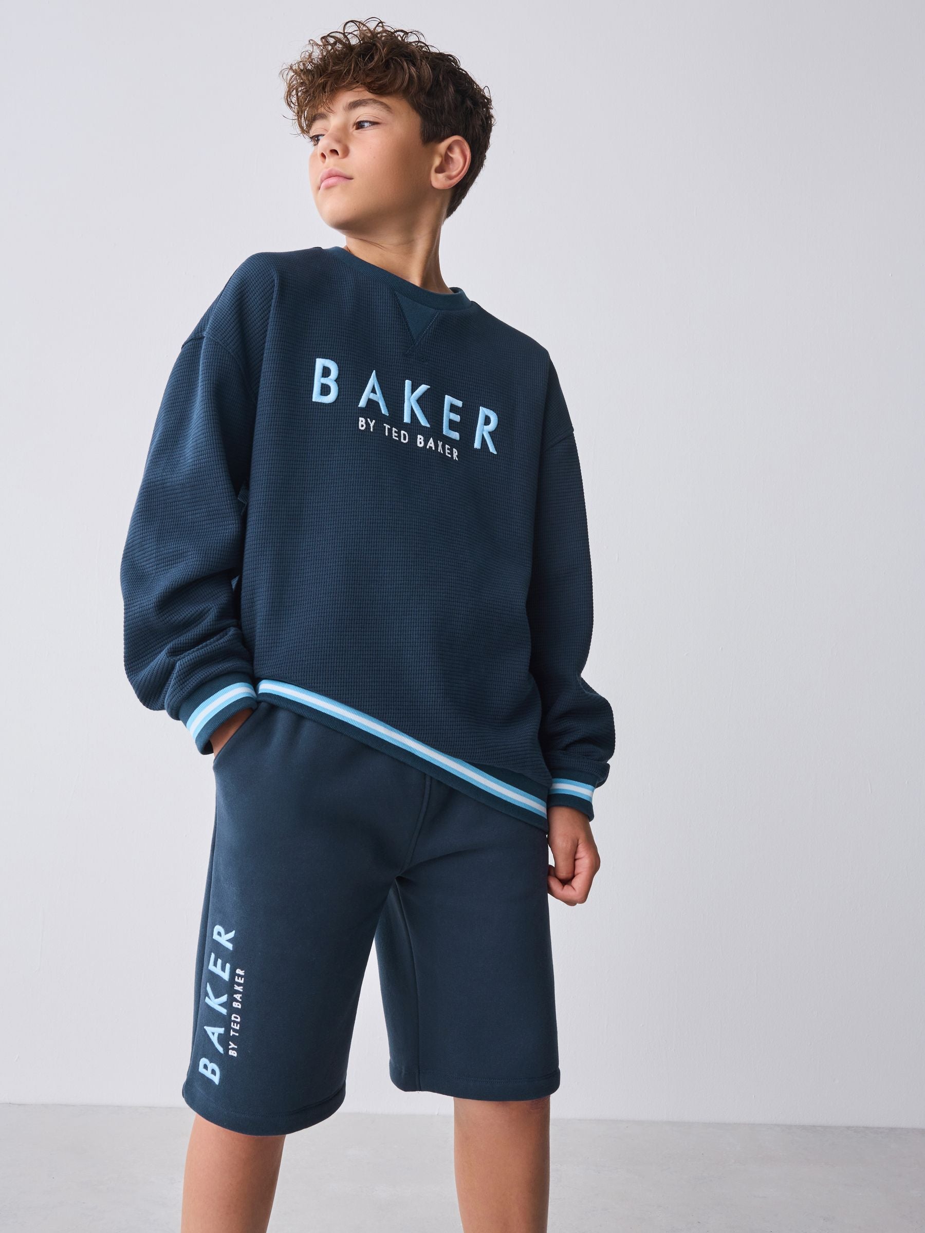 Baker by Ted Baker Textured Sweatshirt and Short Set image 3