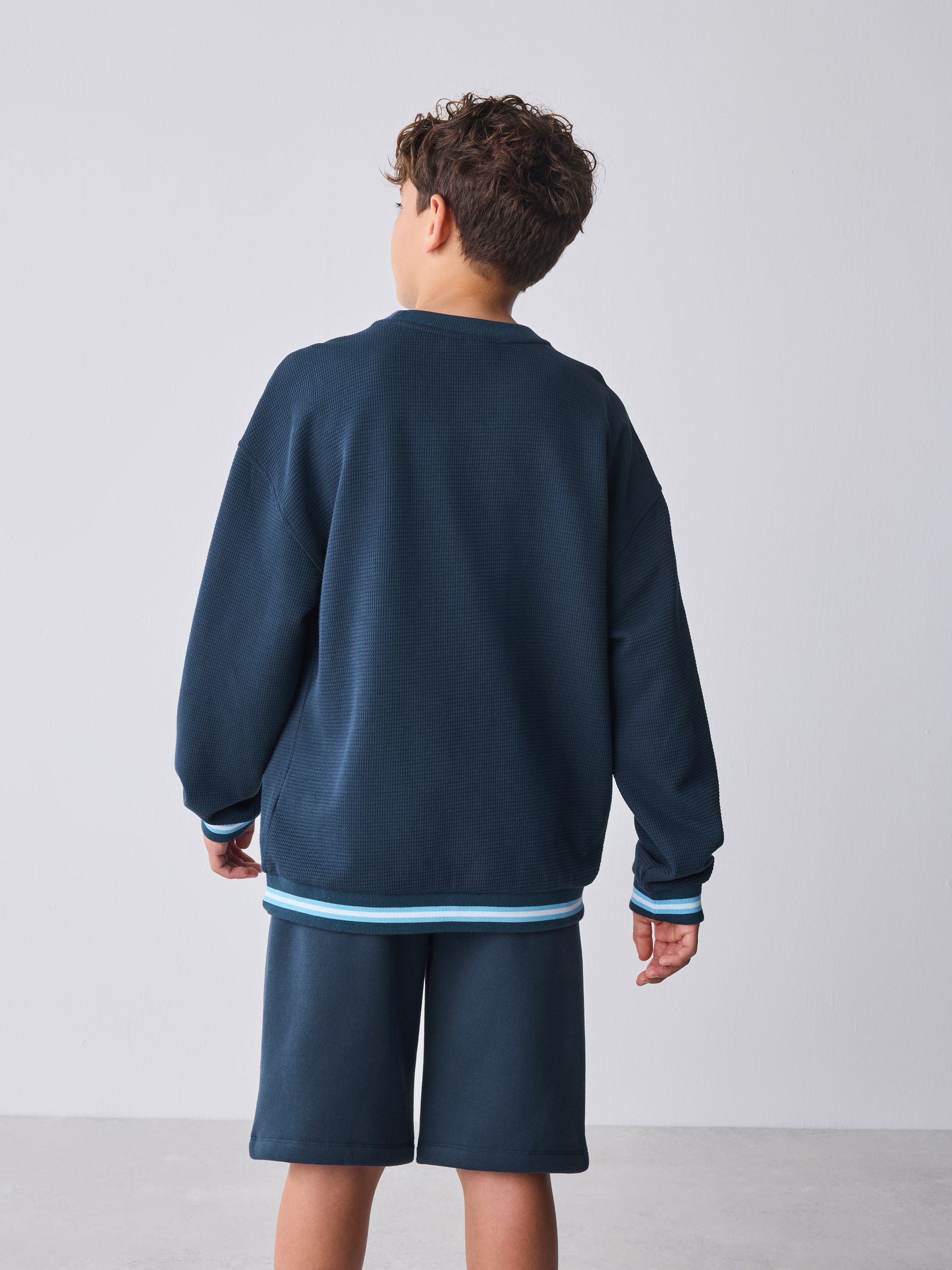 Baker by Ted Baker Textured Sweatshirt and Short Set image 4