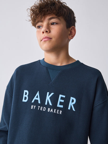Baker by Ted Baker Textured Sweatshirt and Short Set image 5