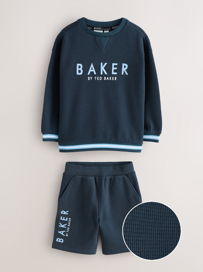 Baker by Ted Baker Textured Sweatshirt and Short Set image 8