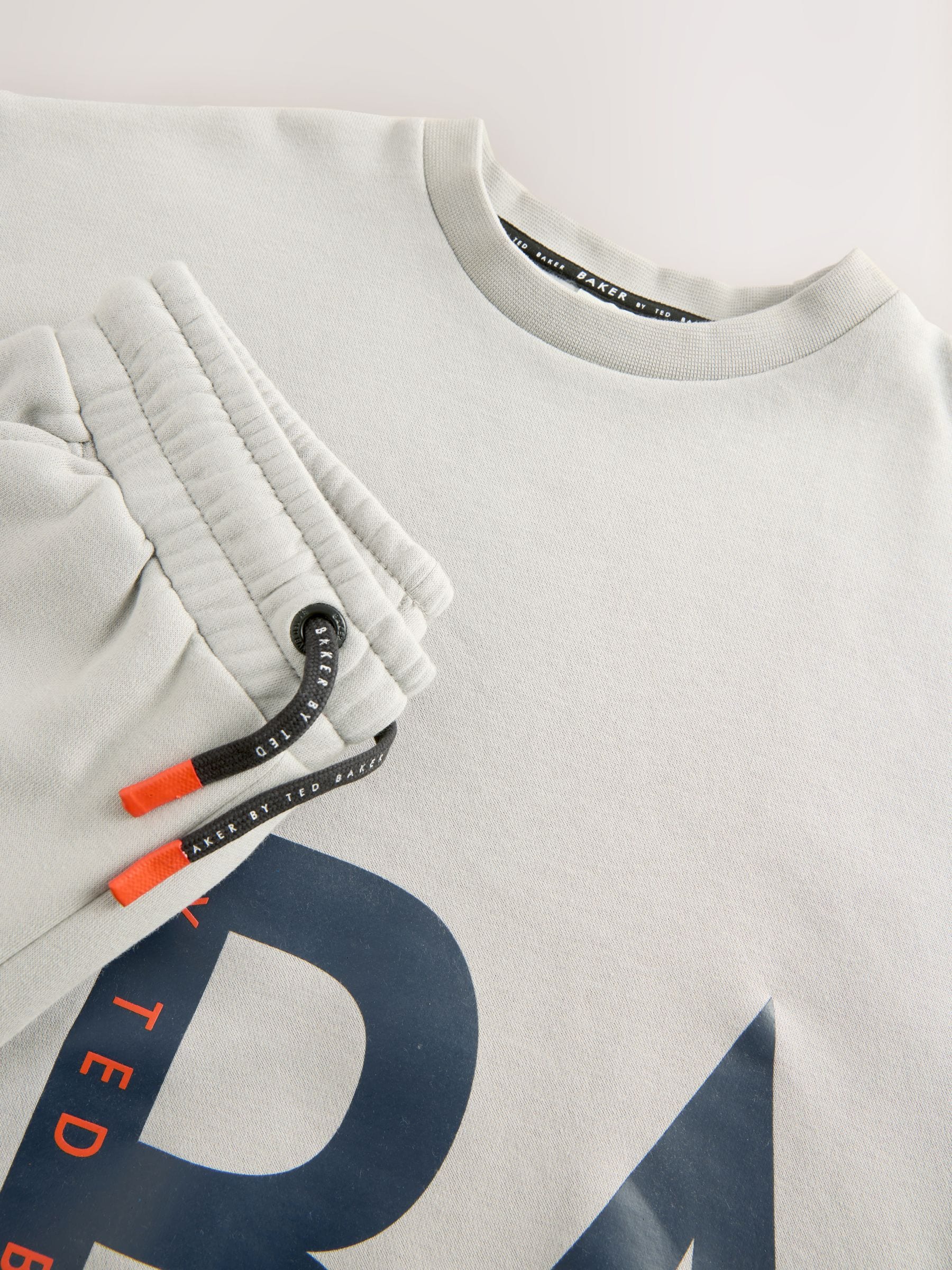 Baker by Ted Baker Oversized Letter Graphic Print Sweatshirt and Joggers Set image 10