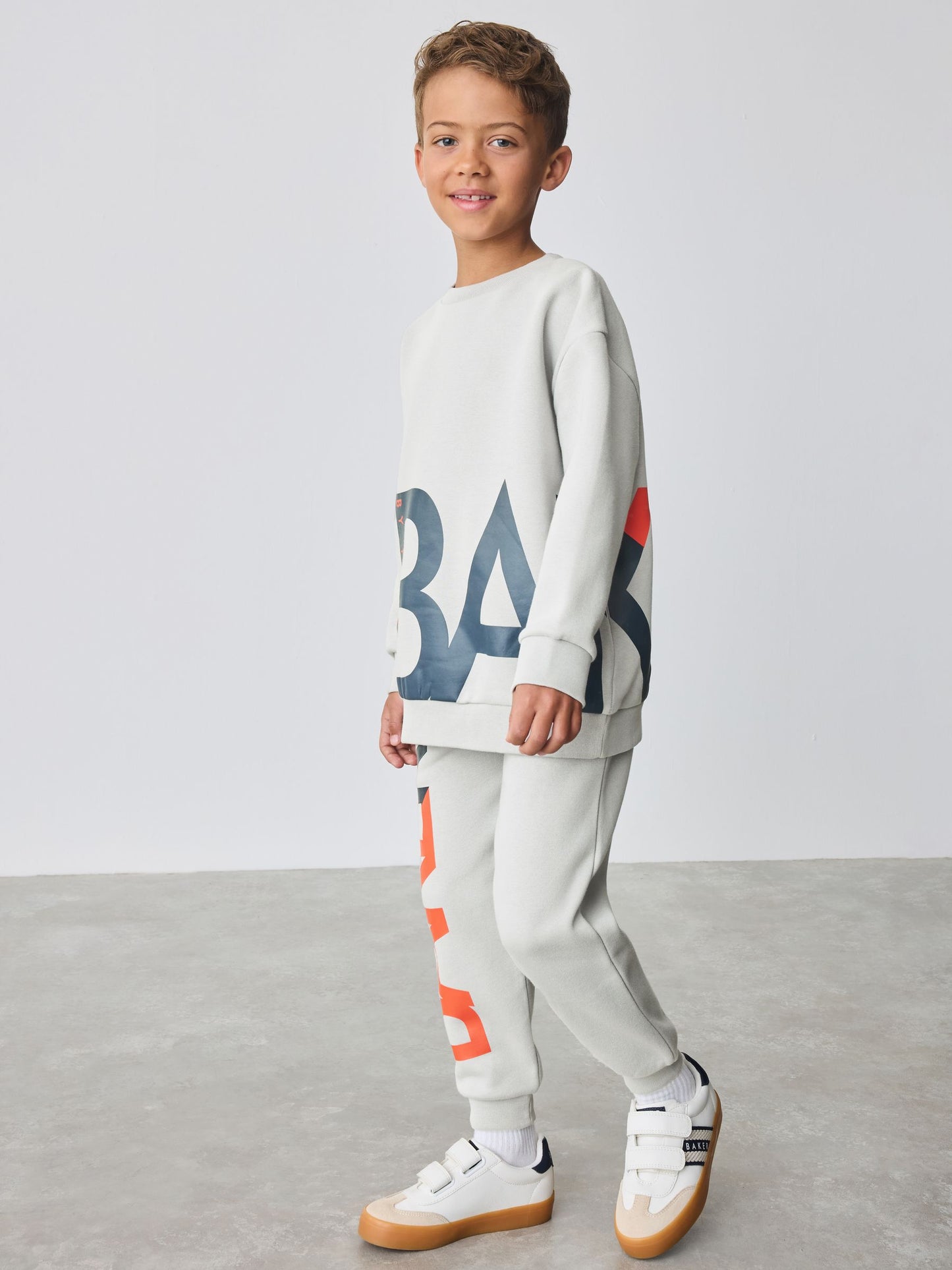 Baker by Ted Baker Oversized Letter Graphic Print Sweatshirt and Joggers Set image 2