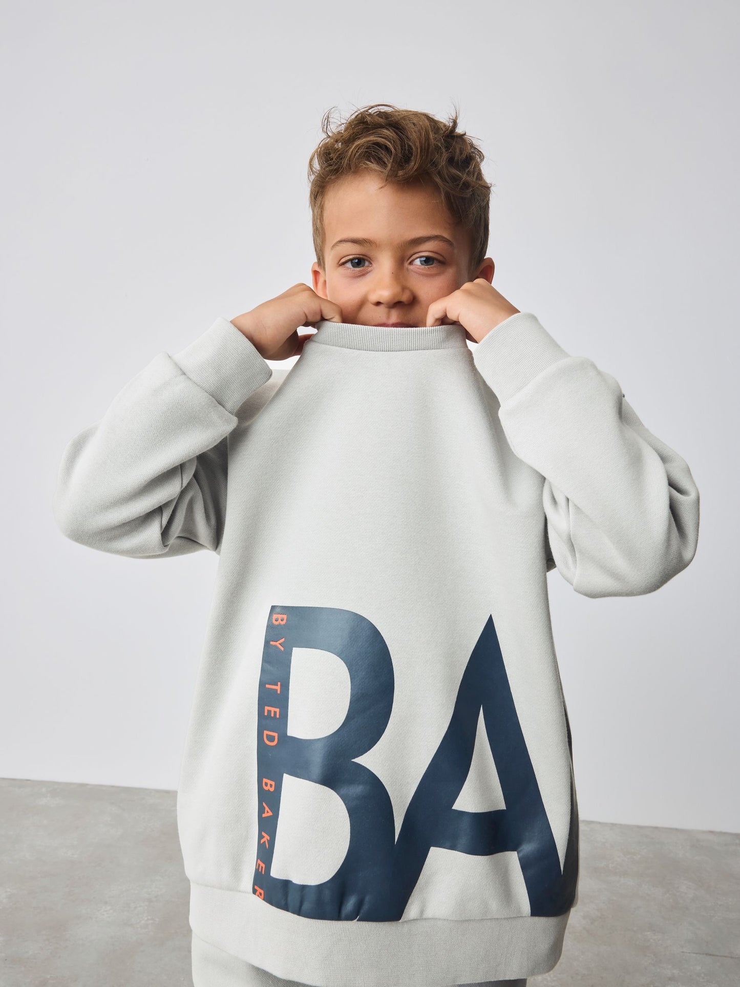 Baker by Ted Baker Oversized Letter Graphic Print Sweatshirt and Joggers Set image 5