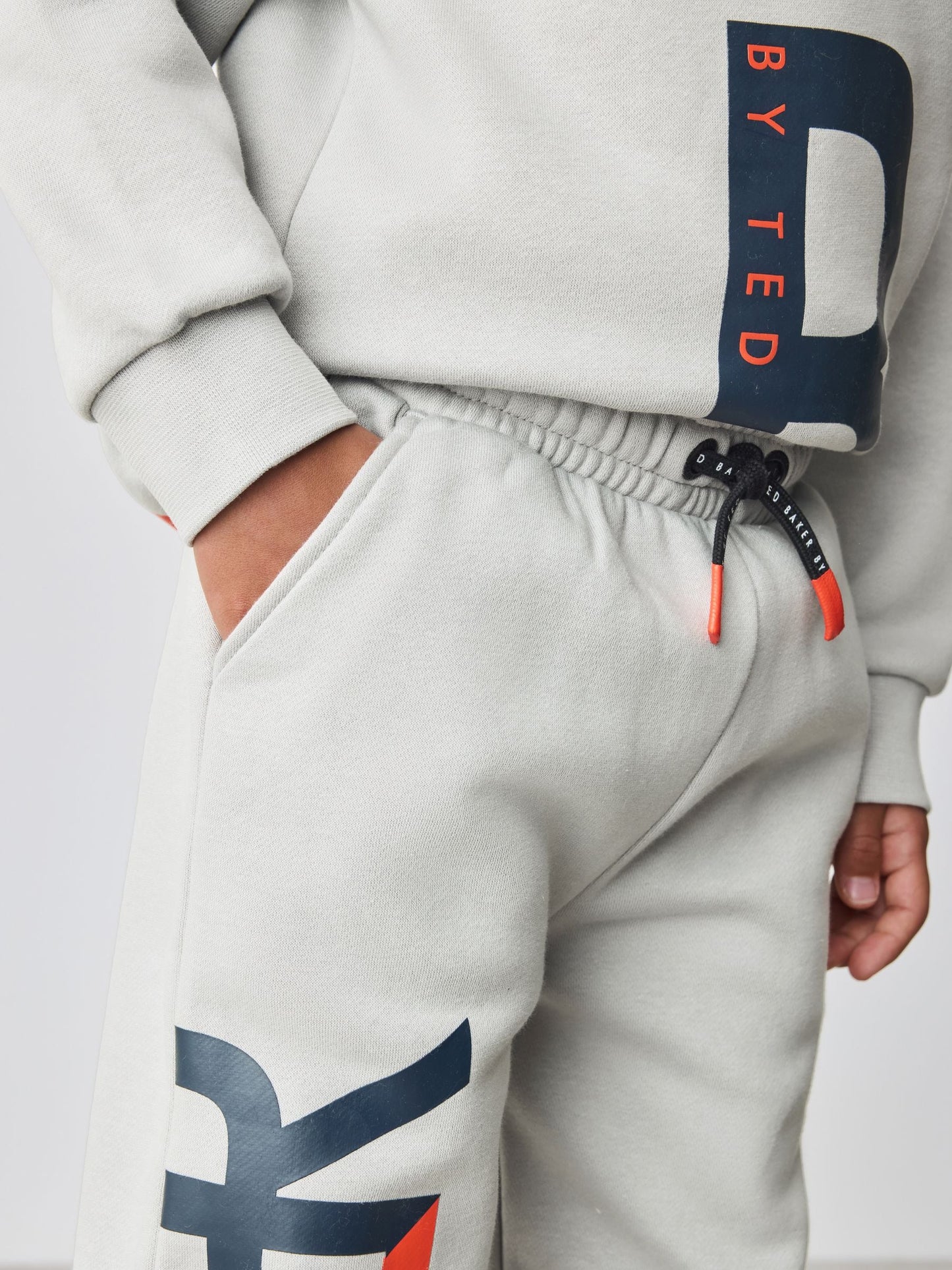 Baker by Ted Baker Oversized Letter Graphic Print Sweatshirt and Joggers Set image 6
