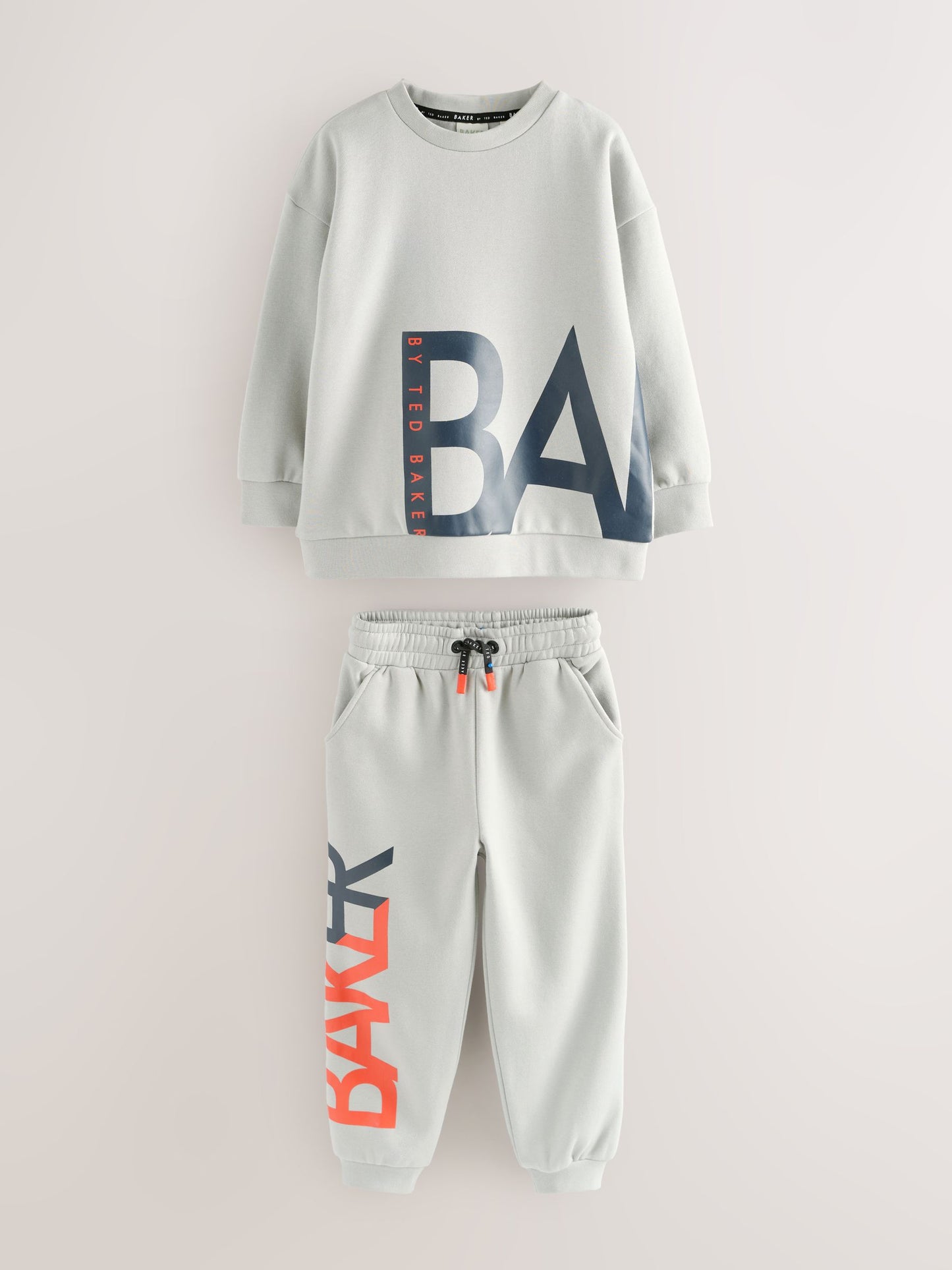 Baker by Ted Baker Oversized Letter Graphic Print Sweatshirt and Joggers Set image 7