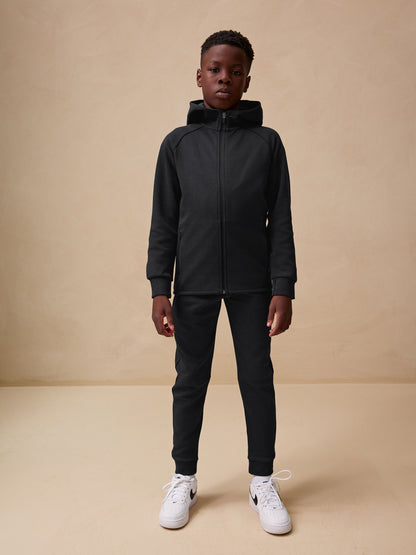 New Black Tech Sportswear Hoodie and Joggers Set