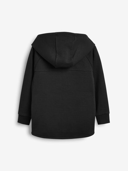 Dsiney Kidz - Black Tech Sportswear Zip Through Hoodie (3-16yrs) image 2