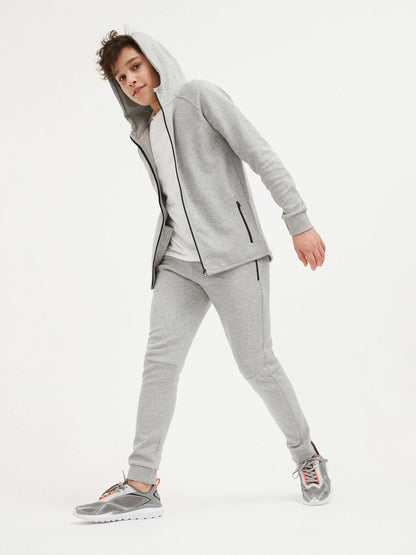 Dsiney Kidz - Grey Marl Tech Sportswear Zip Through Hoodie (3-16yrs) image 2