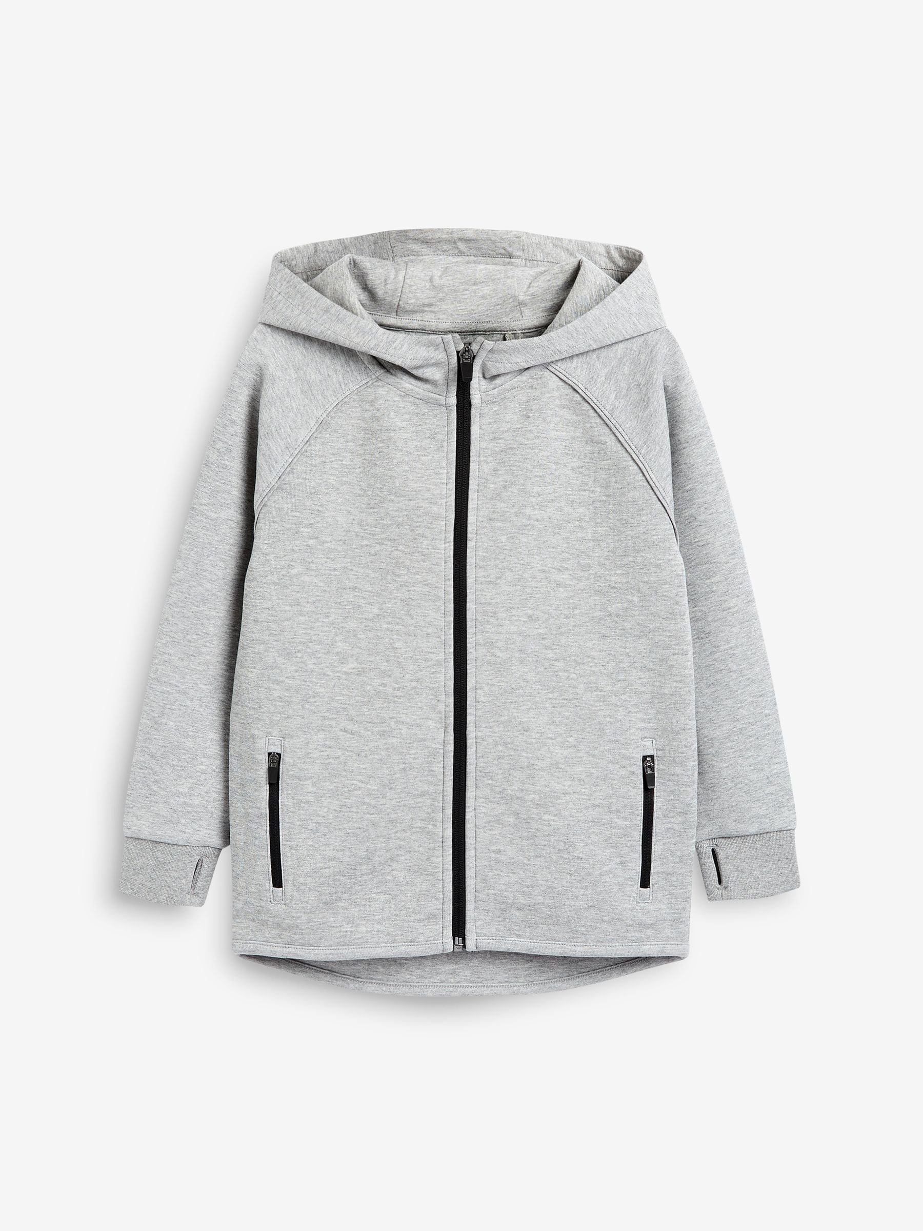 Dsiney Kidz - Grey Marl Tech Sportswear Zip Through Hoodie (3-16yrs) image 6
