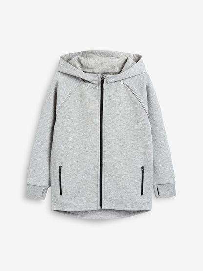 Dsiney Kidz - Grey Marl Tech Sportswear Zip Through Hoodie (3-16yrs) image 6