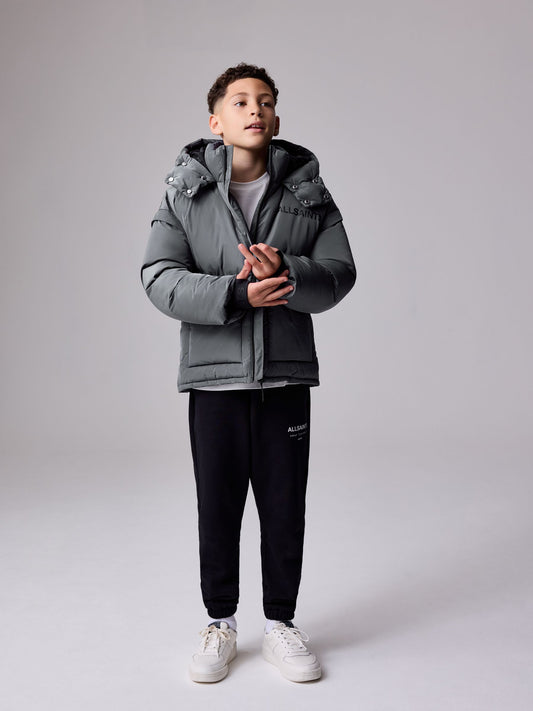 smALLSAINTS Charcoal Grey Logo Padded Coat - image 2